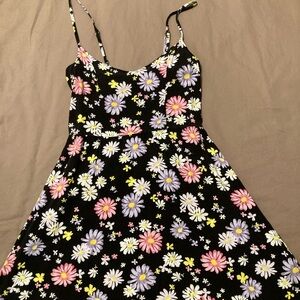H&M (Divided) Backless Floral Summer Dress